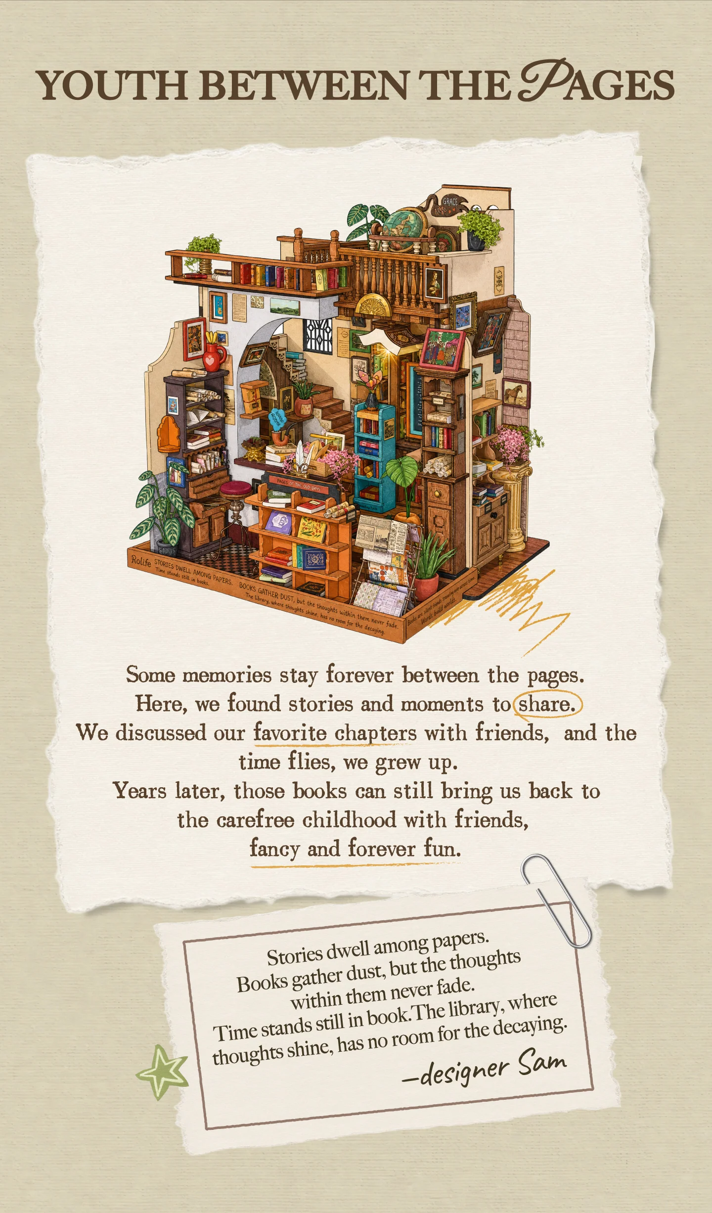 Pagestory Books DIY Miniature House